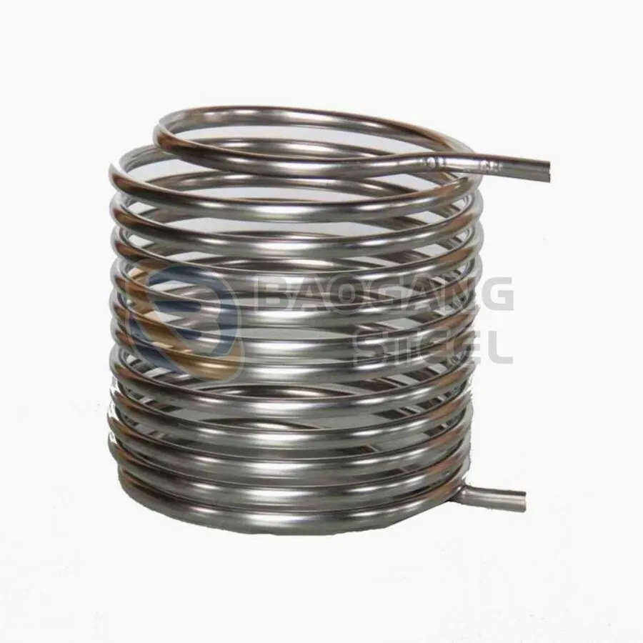 Ống trao đổi nhiệt inox dạng cuộn tròn