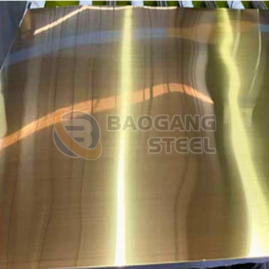 Tấm Inox Vàng Xước