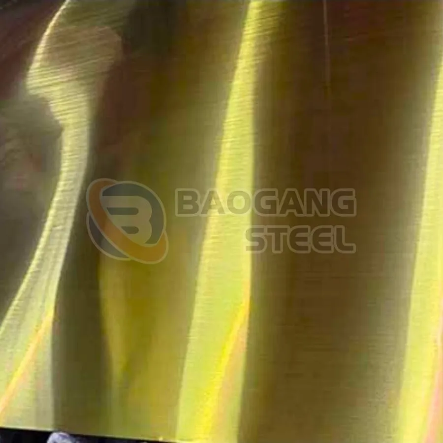 Tấm Inox Vàng Xước