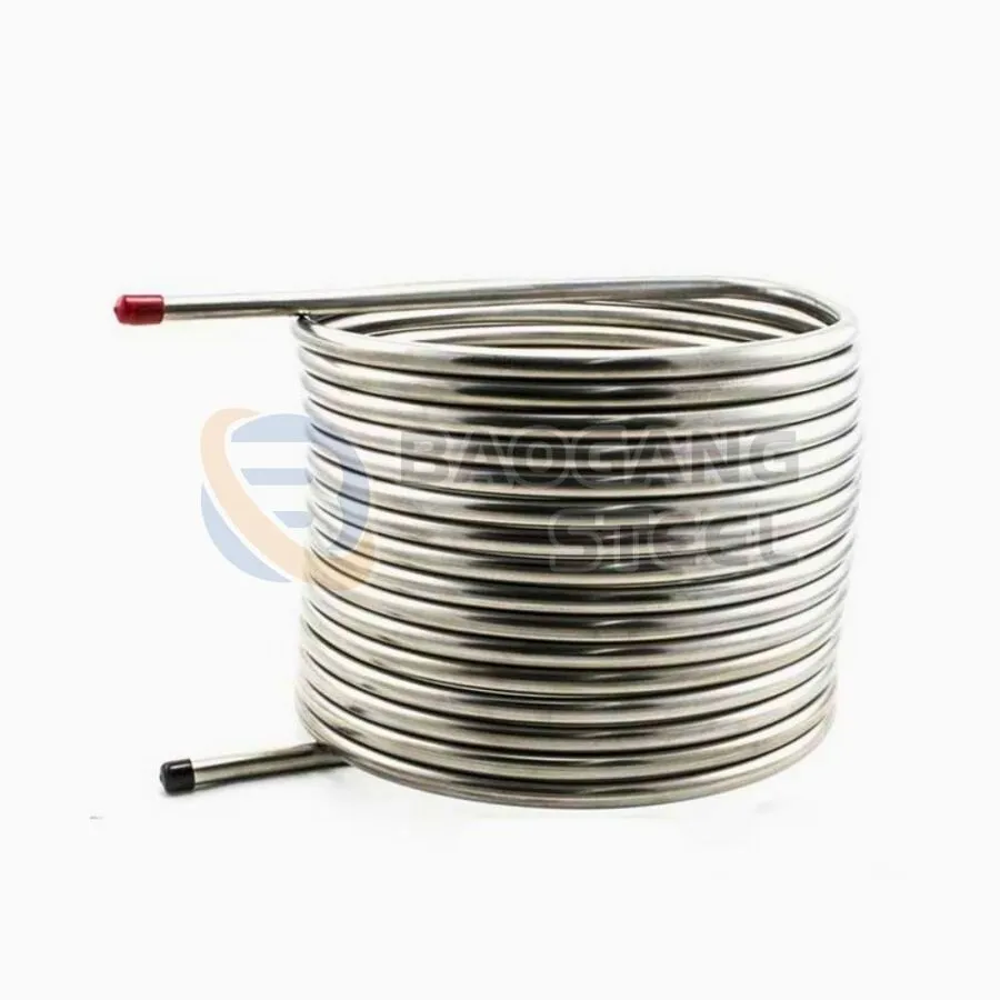 Ống trao đổi nhiệt inox dạng cuộn tròn