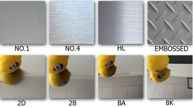 Các loại bề mặt Inox phổ biến, cách nhận biết các loại bề mặt inox.